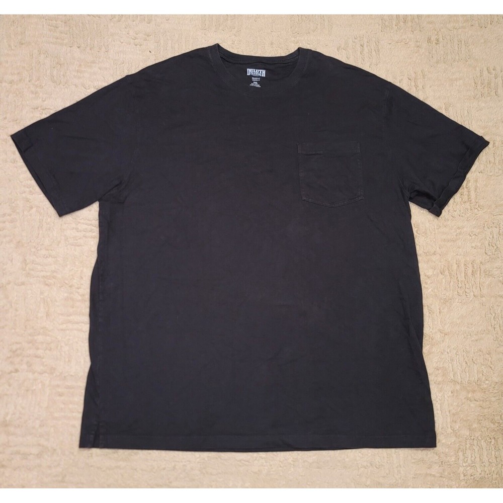 Duluth Trading Co Longtail T Relaxed Fit T-Shirt Size 2XL Short Sleeve Black